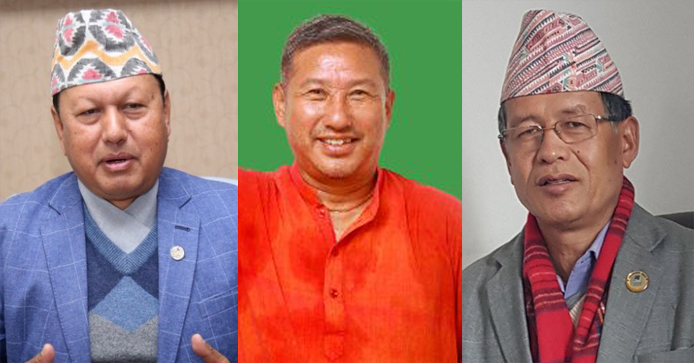 नेपाली कांग्रेसका तीन नेता मन्त्रीमा नियुक्त
