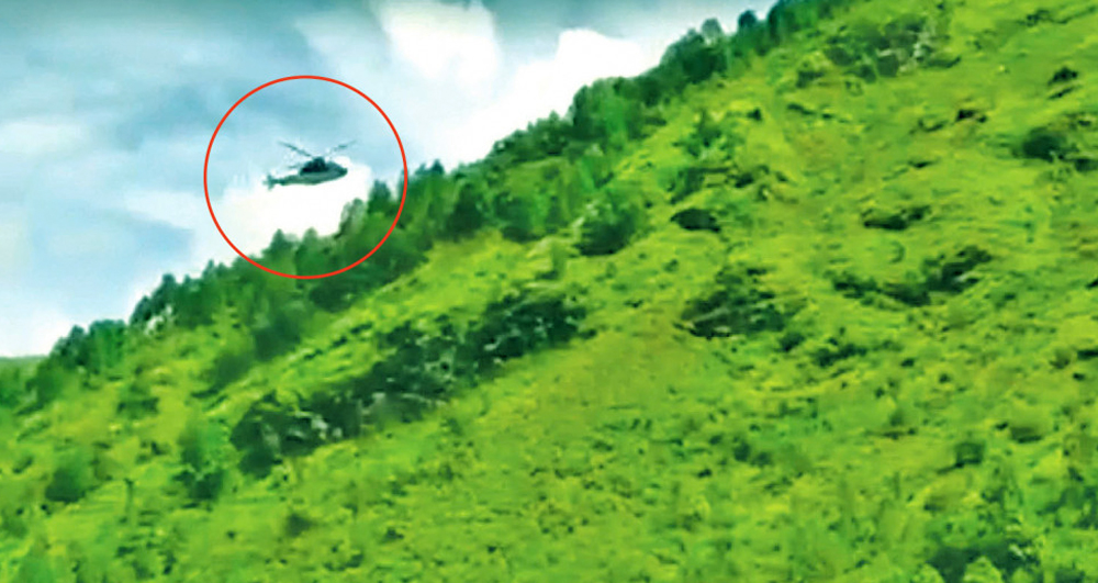 दार्चुलाको आकाशमा भारतीय हेलिकप्टर : भारतलाई पठाइयो चिठी, आएन जवाफ