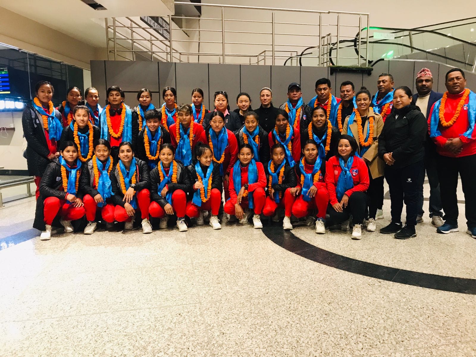एएफसी यु–२० महिला नेपाली टोली आज स्वदेश फर्कियो